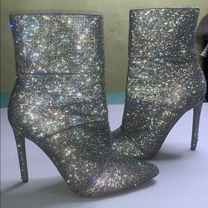 Steve Madden bling glam rhinestone booties